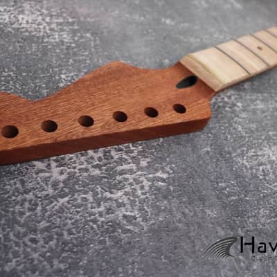 S Style Mahogany Neck flame Maple Board Stainless Steel Jescar Frets, S Type 22 Frets Guitar Replacement And Gadget image 2