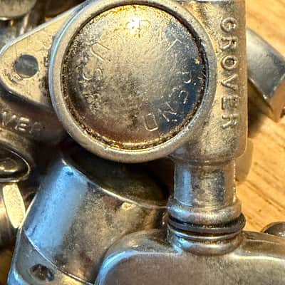 1950s Grover Rotomatic Tuners 3x3 Pat Pend USA - Nickel image 5