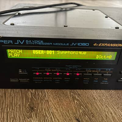 Roland JV-1080 64-Voice Synthesizer Module 1994 - 2001 - Black image 4