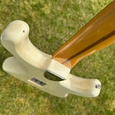 ‘85 Fender MIJ Strat Jimi Hendrix Lefty To Righty Conversion Olympic White Rosewood image 12
