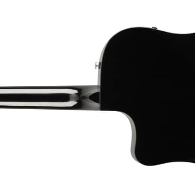 Mint Fender CD-60SCE BK Acoustic Electric Cutaway Dreadnought Guitar Walnut Fretboard image 2
