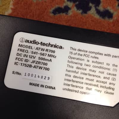 Audio Technica DR-2000 Series Wireless Guitar System image 2
