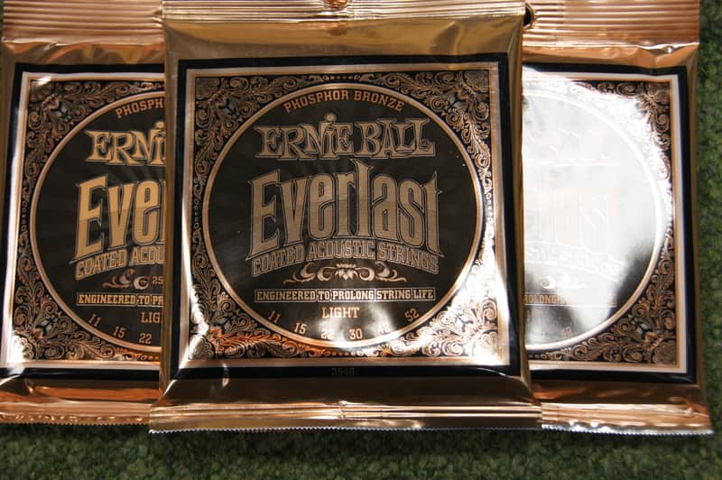 Ernie Ball 2548 Everlast coated light 11-52 acoustic guitar strings ( 3 PACKS) image 1