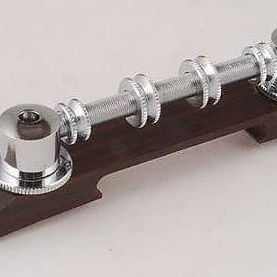Gretsch® Space Control Chrome Bass Bridge~Rosewood Base~Made In Japan~Brand New image 2