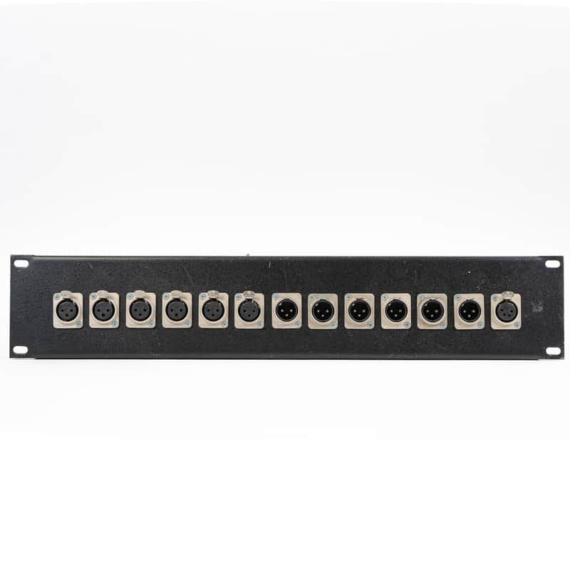 12-Channel Custom XLR Patchbay - 6 ins / 6 outs to Raw Ends image 1