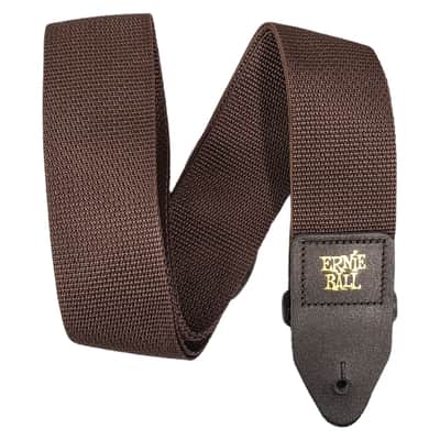 Ernie Ball Brown Polypro Guitar Guitar Strap 4052 image 3