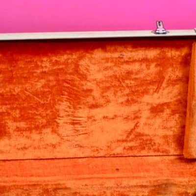 Vintage 1963 Fender Jazzmaster / Jaguar Hard Case - White Tolex - Rare Custom Color Case!  Pre-CBS Strat image 5