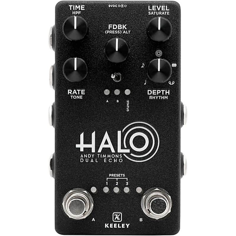 HALO Keeley HALO Andy Timmons Dual Echo Signature Effects Pedal 2024 - BLACK