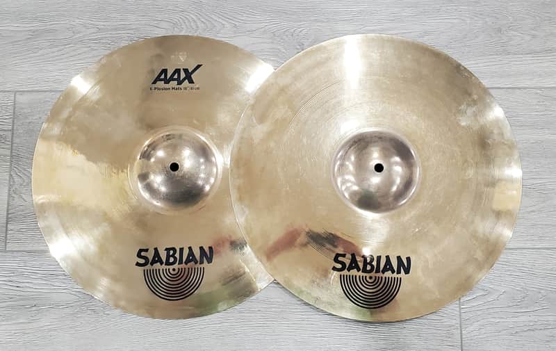 Sabian 16" AAX X-Plosion Hi-Hat Cymbals (Pair) (Uber-Rare & Near Mint!) image 1