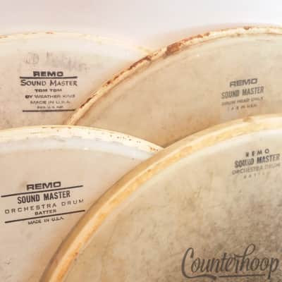 *Remo 5x 14" Drum Heads Coated Powerstroke 3 Snare/Tom Batter Weatherking USA* image 2