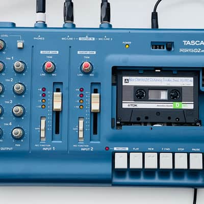 Serviced TASCAM Porta 02 mkII Ministudio 4-Track Cassette Recorder - With New Power Supply and Vintage Tape image 2