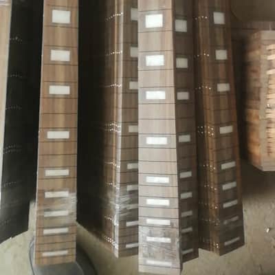 1 Piece Rosewood Guitar Fingerboard Fretboard with White Inlay Block image 2