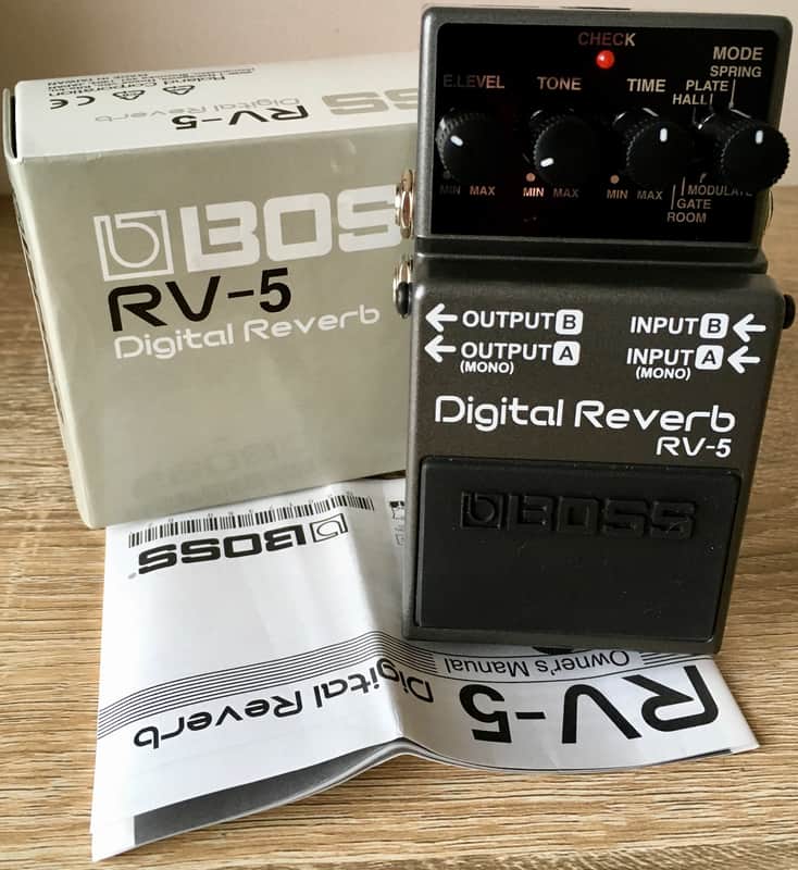 BOSS RV-5 Digital Reverb Pedal Stereo Spring Plate Hall Mod image 1
