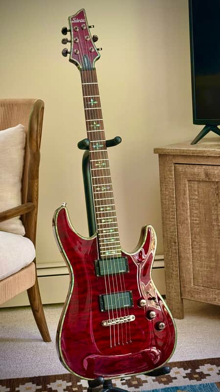 2011 Schecter Diamond Series Black Cherry HELLRAISER C-1 w/ upgraded Fishman Fluence Killswitch Signature Pickups image 1