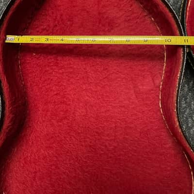 Vintage RARE 1960's Gibson SG Soft Shell Guitar Case Black w/ Red liner Epiphone image 11