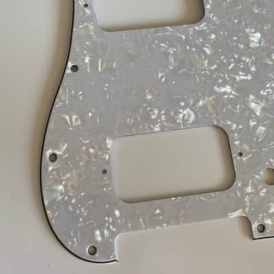 New 4 Ply White Pearl Fits Fender Double Fat HH Stratocaster Humbucker Guitar Pickguard image 4