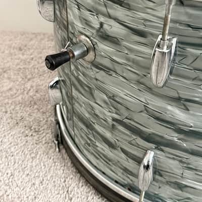 1950s Gretsch Broadkaster Outfit in Midnight Blue Pearl 14x22 9x13 16x16 image 8