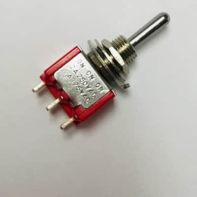 2301A-C Chrome ON-ON-ON DPDT BAT Lever Mini Switch Guitar/Bass