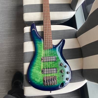 Ibanez SR405EQM-SLG Soundgear Standard 5-String Bass 2016 - 2020 - Surreal Blue Burst image 1