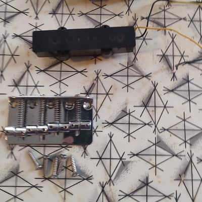 Squier Jazz Bass Pickups and Bridge image 1