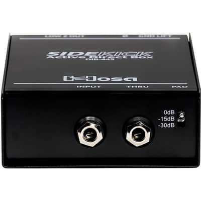 Hosa DIB-445 sidekick active DI box, 1/4 in ts to xlr3m image 2