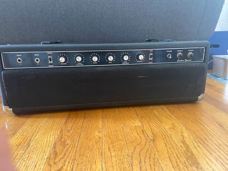 Traynor YBA-3 Custom Special 100-Watt Guitar / Bass Amp Head 1970s - Black image 1