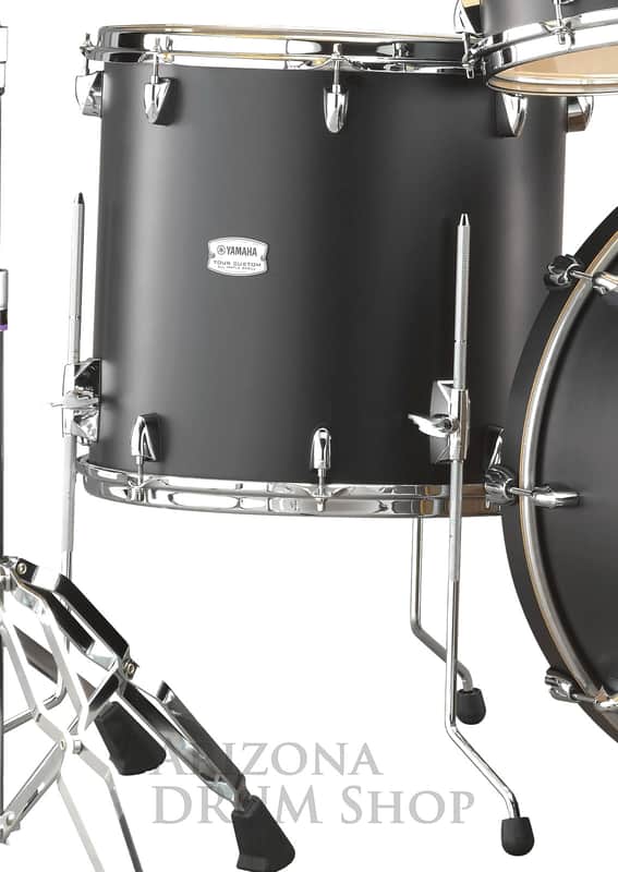 Yamaha TMF-1413LCS  Tour Custom Maple 14" Floor Tom Black Licorice Satin image 1