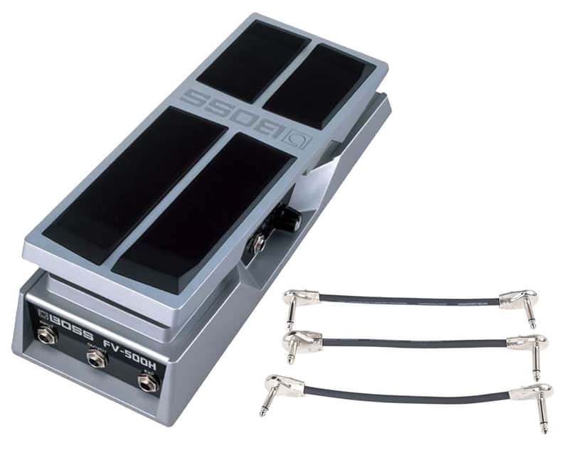 Boss FV-500H Heavy Duty Mono Volume/Expression Pedal + Gator Patch Cable 3 Pack image 1
