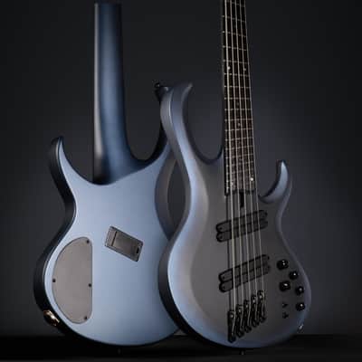 Ibanez 1B-BTB605MSMA Bass Workshop BTB Electric Bass 5-String Multi Scale - Midnight Arctic Ocean Matte + Case – B-Stock image 3