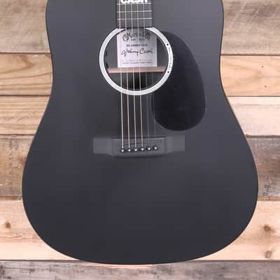 Martin DX Johnny Cash Acoustic/Electric Guitar Black w/ Gigbag image 1