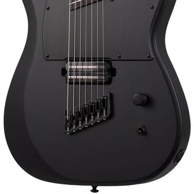 Schecter PT-7 Electric Guitar. MS Black Ops Satin Black Open Pore image 1