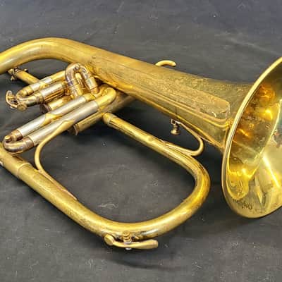 Couesnon Triebert Moderne Flugelhorn 1950s-1960s - Lacquered Brass Bild 7