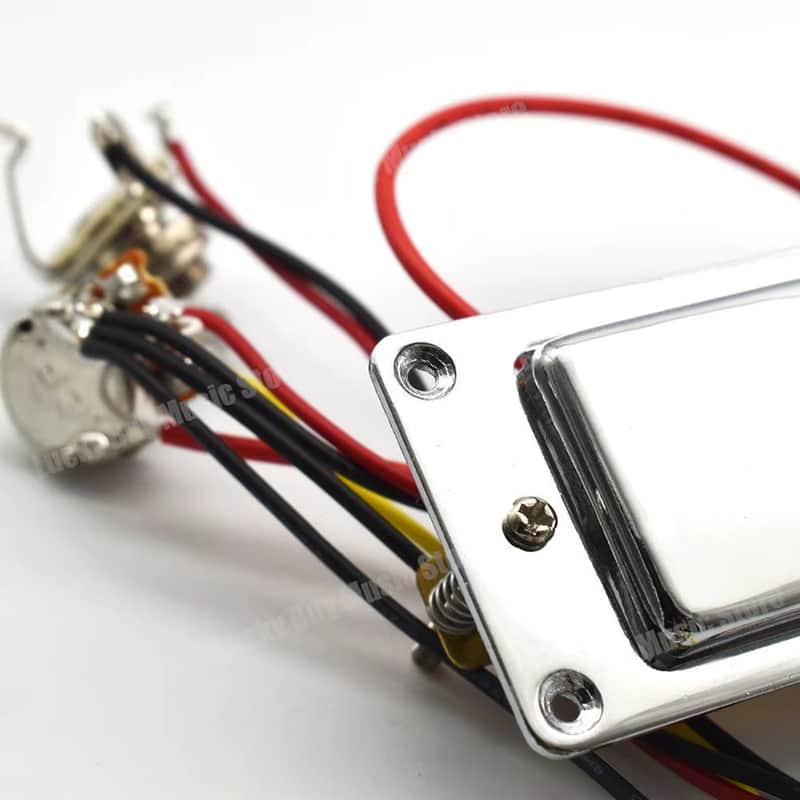Mini Humbucker Guitar Pickup with Wiring Harness image 1