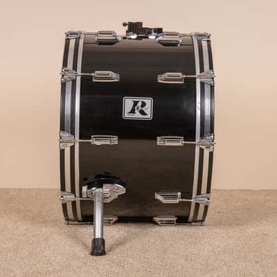 1980s Rogers XP-8 Jet Black Drum Pearl Drum Set 14x22 9x13 and 16x16 image 12