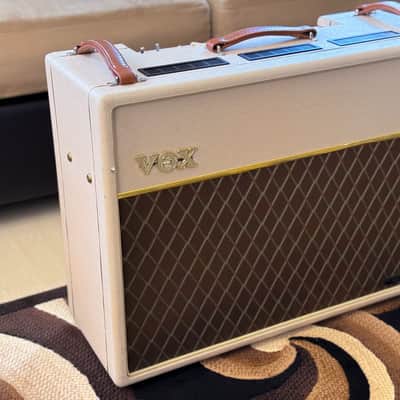 SALE ‼️ Vox AC30H2 50th Anniversary Hand-Wired Heritage Collection 30-Watt 2x12" Guitar Combo 2007 - Tan image 2