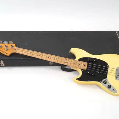 1979 Fender Mustang Bas Olympic White Lefty Left Handed image 11
