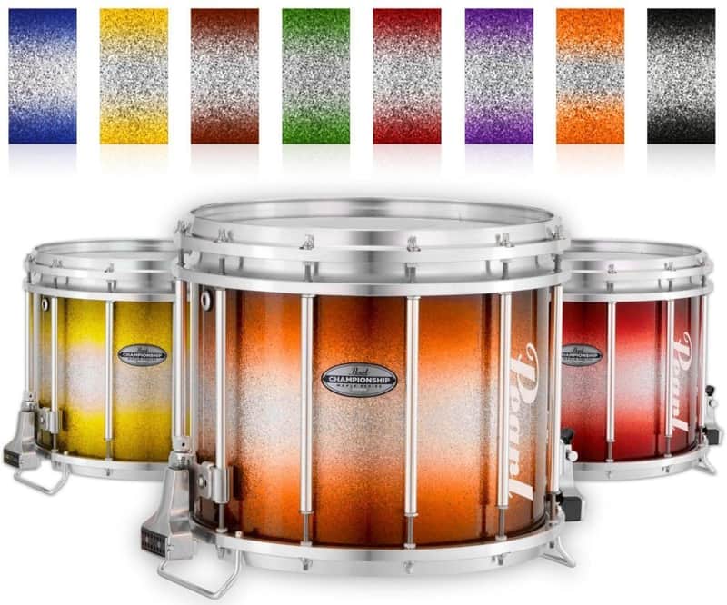 Pearl Championship Maple Varsity FFX Marching Snare Drum Burst Finish 14 x 12 in. Garnet Silver #972 image 1