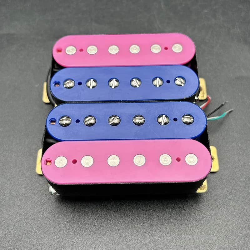 Blue and Purple Set Guitar Neck and Bridge Humbucker Pickups Set image 1