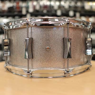 Pork Pie 6.5x14" Mahogany/ Gum/ Mahogany Snare Drum (Everything Sparkle) image 5