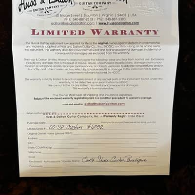 Huss and Dalton 00-SP Custom 2023 - Sunburst. Sinker Mahogany & Red Spruce. Snakewood Binding. NEW (Authorized Dealer) image 17