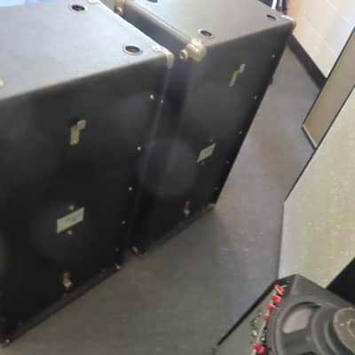 FENDER 1970's 3-10" PA PAIR SPEAKER CABINETS CLEAN ORIGINAL  PICKUP ONLY SE MICHIGAN image 4
