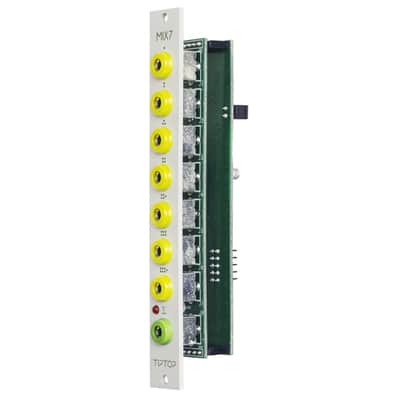 Tiptop Audio Mix7 Eurorack Analogue Summing Mixer Module (White) image 2