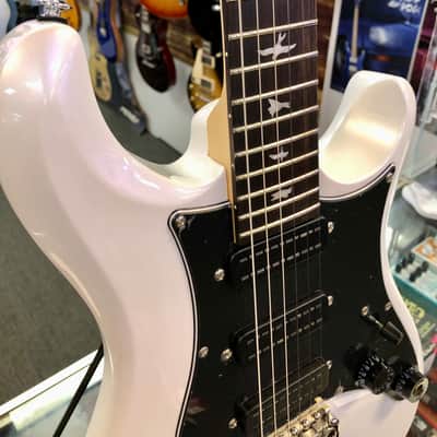 PRS SE NF3 Bolt On Electric, White Pearl with Gig Bag image 6