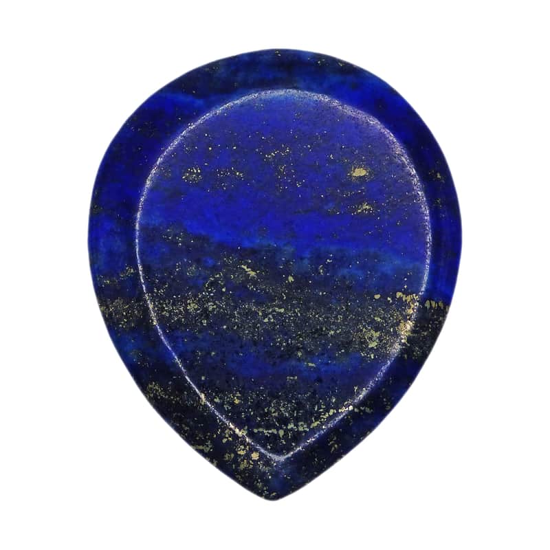 Lapis Lazuli Stone Guitar Or Bass Pick - 3.0 mm Ultra Heavy Gauge - 347 Large Teardrop Shape - Specialty Handmade Gemstone Exotic Plectrum - 12 Pack image 1