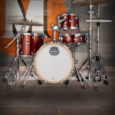 Mapex Mars Birch 4-Piece Bop Shell Pack - Blood Orange Sparkle (MA486SOR) image 1