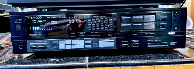 Vintage Kenwood KR-V45 AM/FM Stereo Receiver w/ 5 Channel Equalizer; Tested image 1