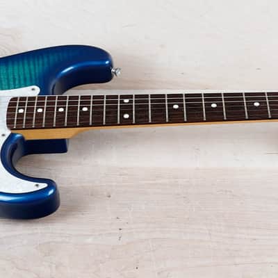 Fender Limited Edition ST-62 FMT Stratocaster Reissue MIJ 2013 Blue Flame Japan w/ Bag image 2