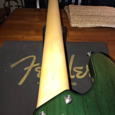 2016 Lakland 55-14 Rosewood Lined fretless Trans Green image 5