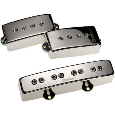 DiMarzio DP307 Relentless PJ Pickup Pair Nickel Cover