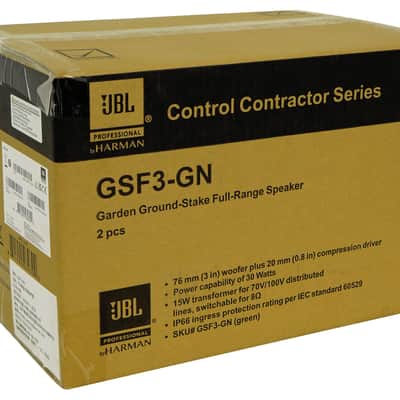 (6) JBL GSF3-GN 6.5" Landscape Ground Stake/Wall 70v Commercial Speakers+Amp image 3